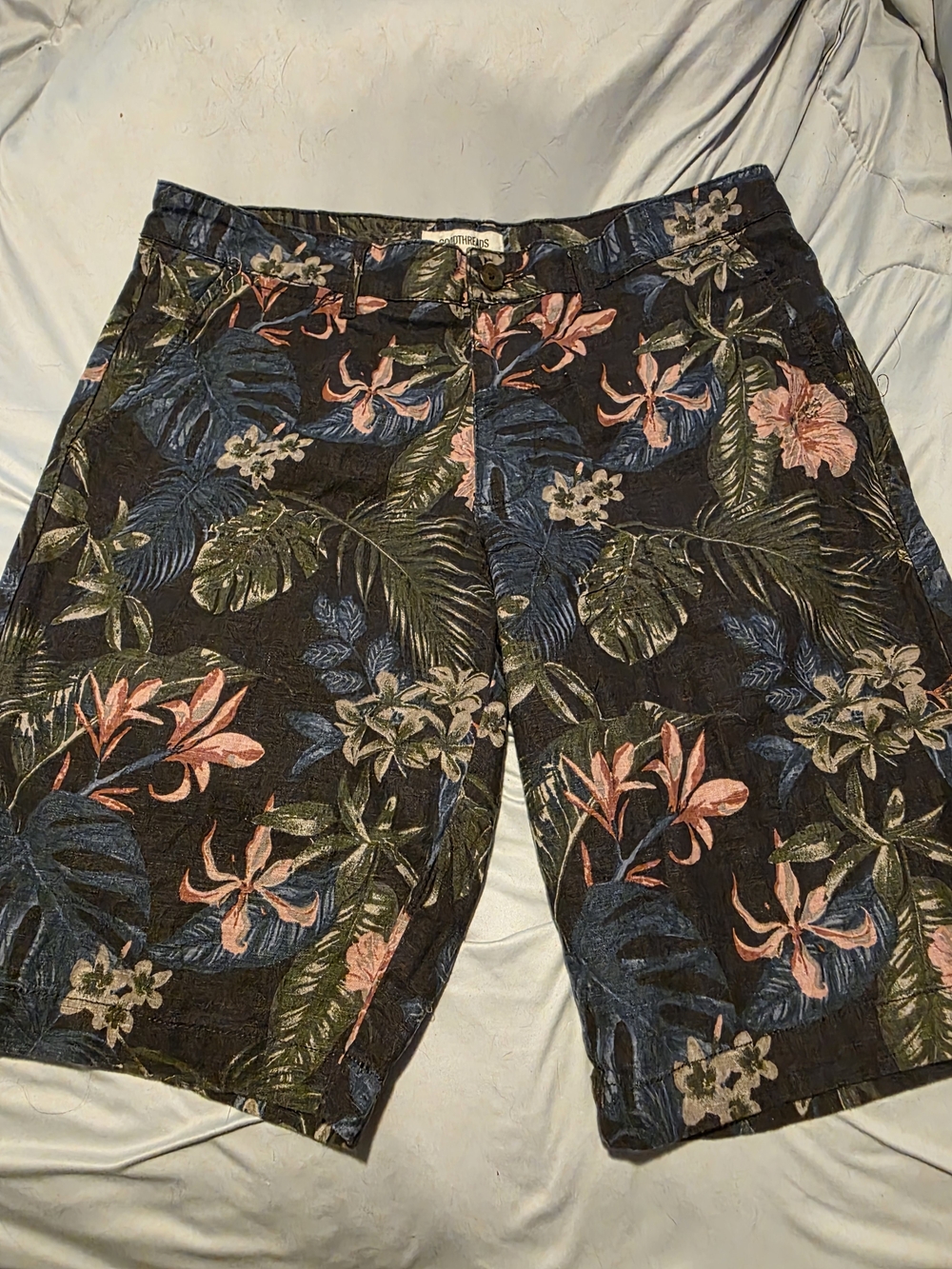 Goodthreads Black Floral Print Men’s Shorts